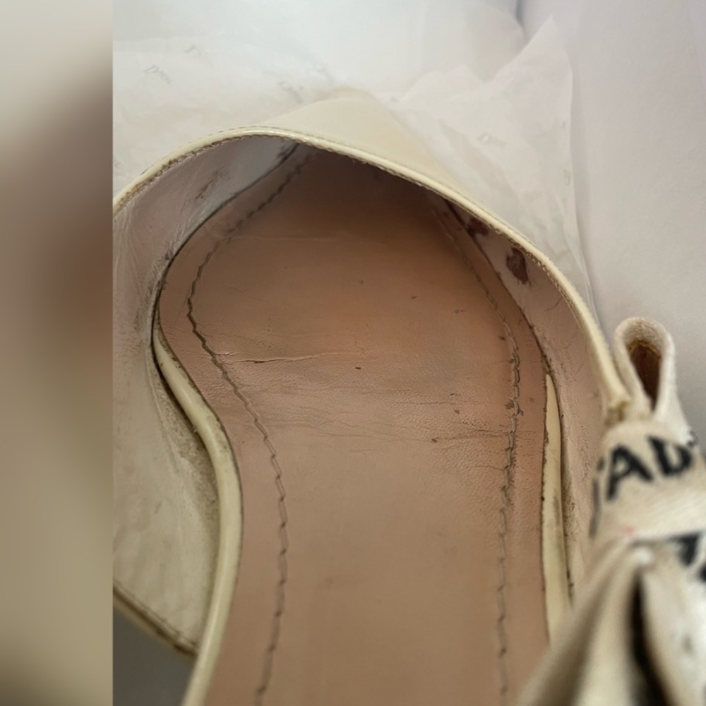 Dior Cream Patent Leather J'adior Slingback Size 38
Flats - Picture 8 of 10